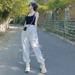 doanhcb Quần jogger nữ bo gấu chất đũi năng động 44