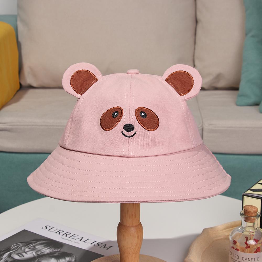 Mũ Bucket Cotton Chống Nắng In Hình Gấu Trúc Đáng Yêu Cho Nam Và Nữ