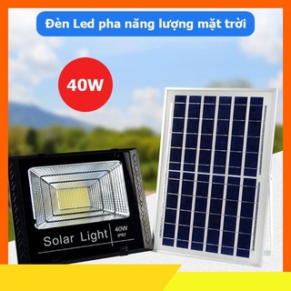 Đèn led pha năng lượng mặt trời 40w BABA [Den Nang Luong Mat Troi]