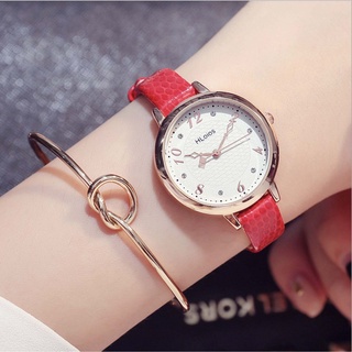 Đồng hồ thời trang nữ Hloios H01 dây da mềm êm tay