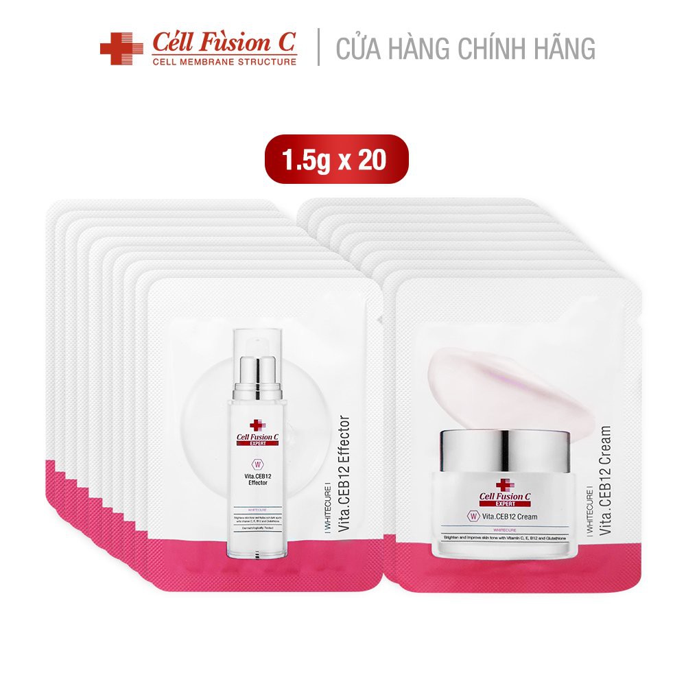 Sample Dưỡng Trắng An Toàn Whitecure Vita CEB.12 (20x1.5g)
