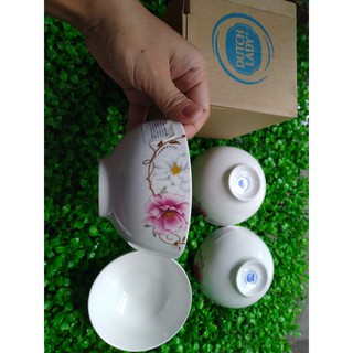 Hàng KM CGHL_Bộ 4 chén Sứ Có Hoa Văn