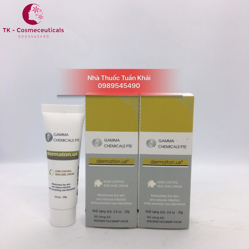 Kem Ngừa Mụn Ngừa Thâm DERMATON US - 20g