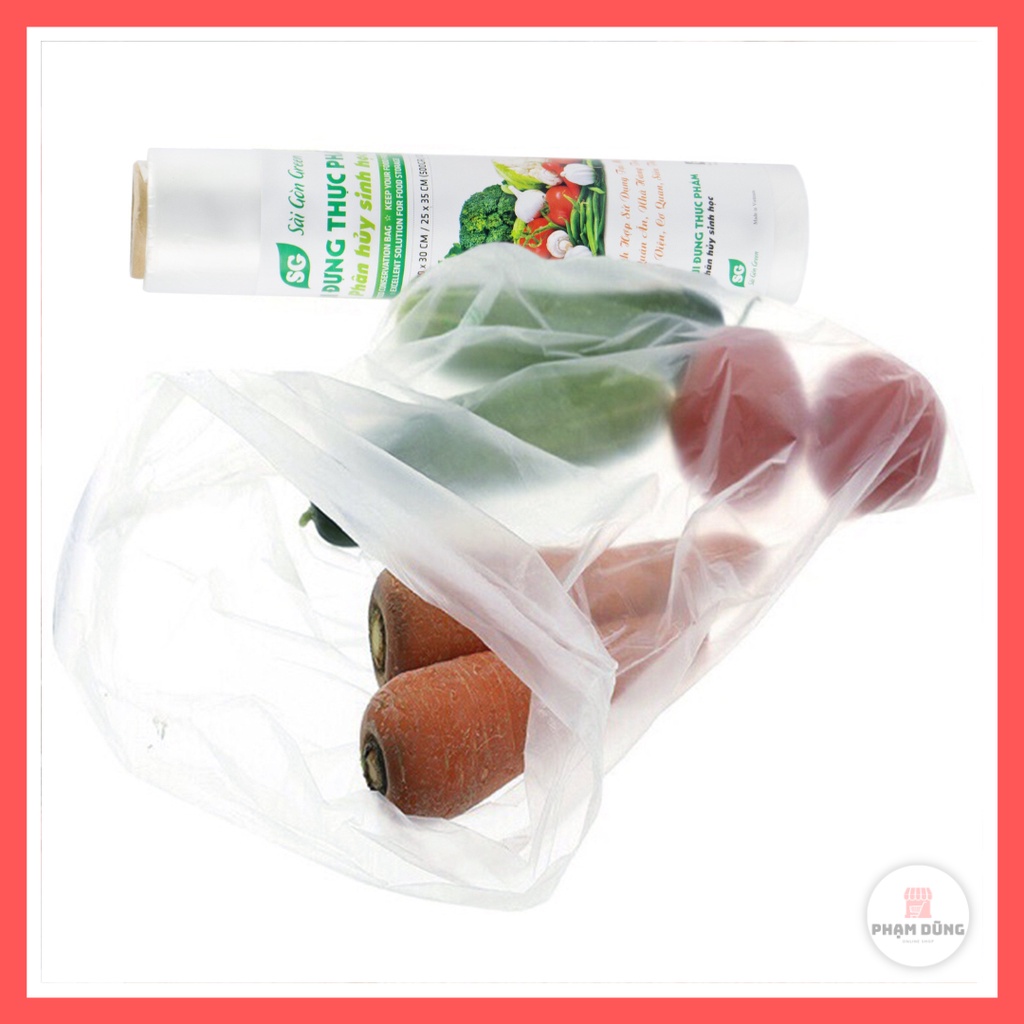 Set 3 túi đựng thực phẩm cao cấp , túi đựng thực phẩm tự phân hủy sinh học an toàn