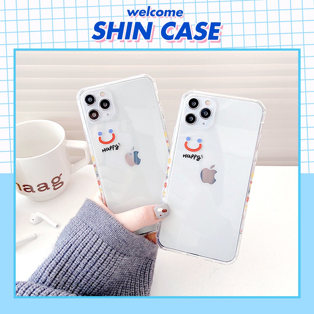 Ốp lưng iphone Emoji happy in viền trong chống ố 6/6plus/6s/6splus/7/7plus/8/8plus/x/xr/xs/11/12/13/pro/max/plus/promax | BigBuy360 - bigbuy360.vn