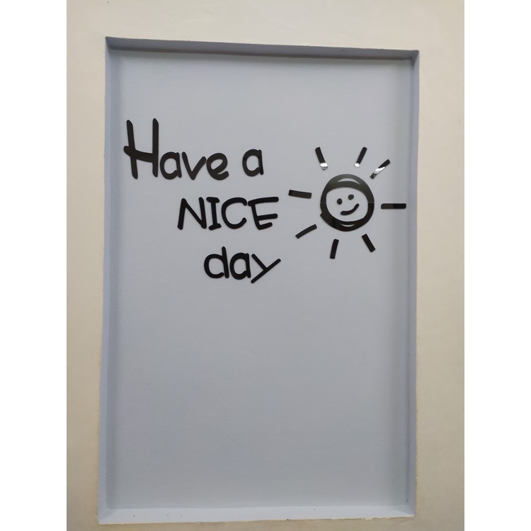 Tranh dán tường mica 3d decor khổ lớn trang trí spa, phòng ngủ, nail 21 Kiểu Màu nice day
