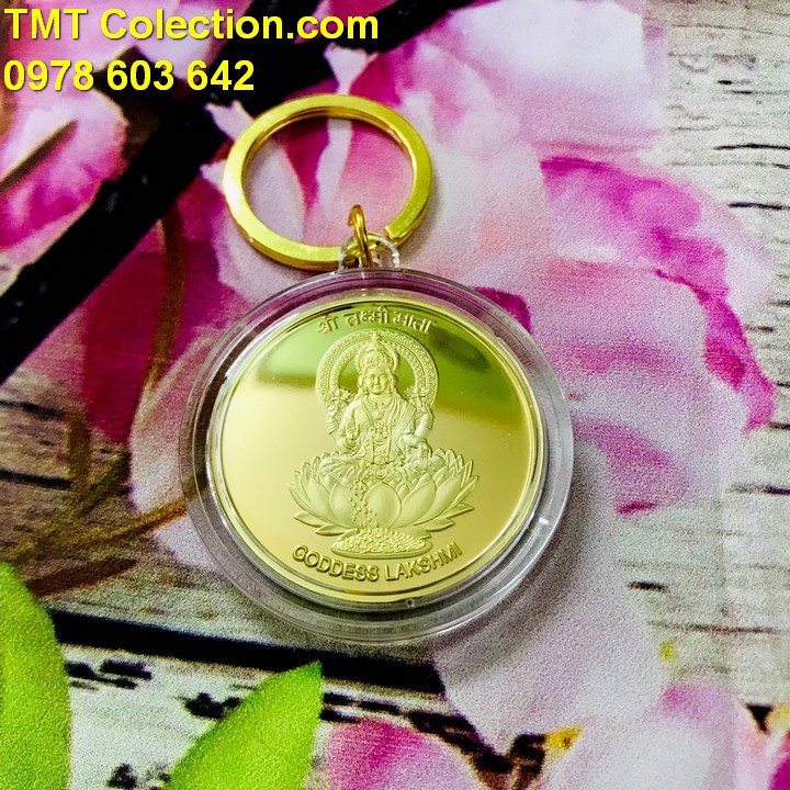 Móc Khóa Xu Quan Âm Bát Quái Âm Dương, trang trí chìa khóa, tăng tính thẩm mỹ, làm quà lưu niệm-TMT Collection- SP005260