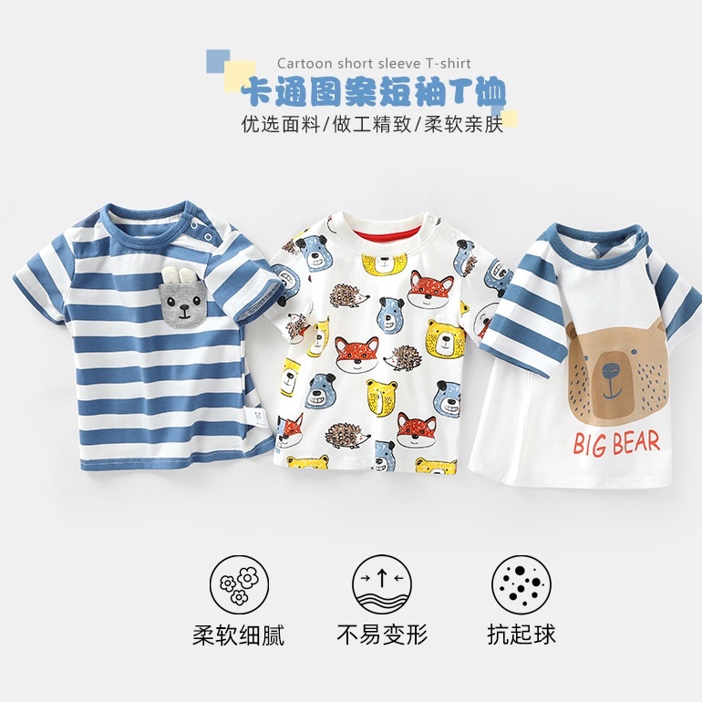 Áo cộc tay bé trai mùa hè 2022