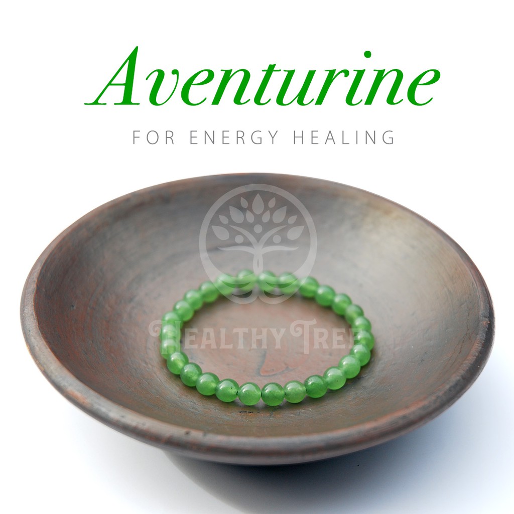 Vòng Tay Đá Aventurine Màu Xanh Tự Nhiên