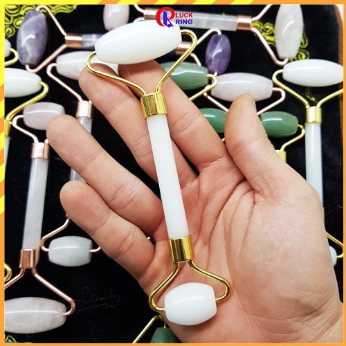 Con lăn massage mặt cổ bằng đá giúp căng cơ mặt giảm căng thẳng mệt mỏi - Luck Ring