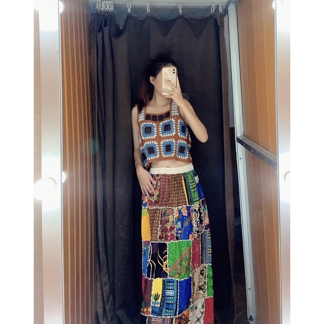 CHÂN VÁY CHÂP VÁ HANDMADE THÁI LAN