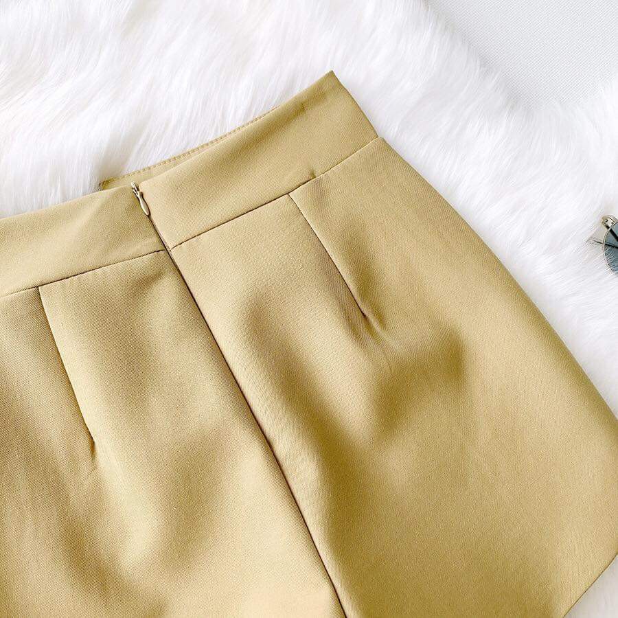 Quần short 4 khuy cạp lệch độc lạ (1 LỚP)