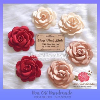 Hoa cài áo ⚡𝑭𝒓𝒆𝒆𝒔𝒉𝒊𝒑⚡️ Tag hoa lụa cài áo váy đầm -Bông cài Hannn Handmade