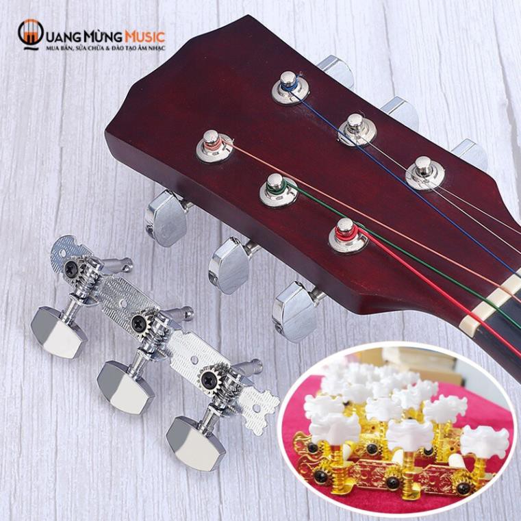 Bộ khoá đàn Guitar Classic - Guitar Acoustic - kèm 8 ốc vặn