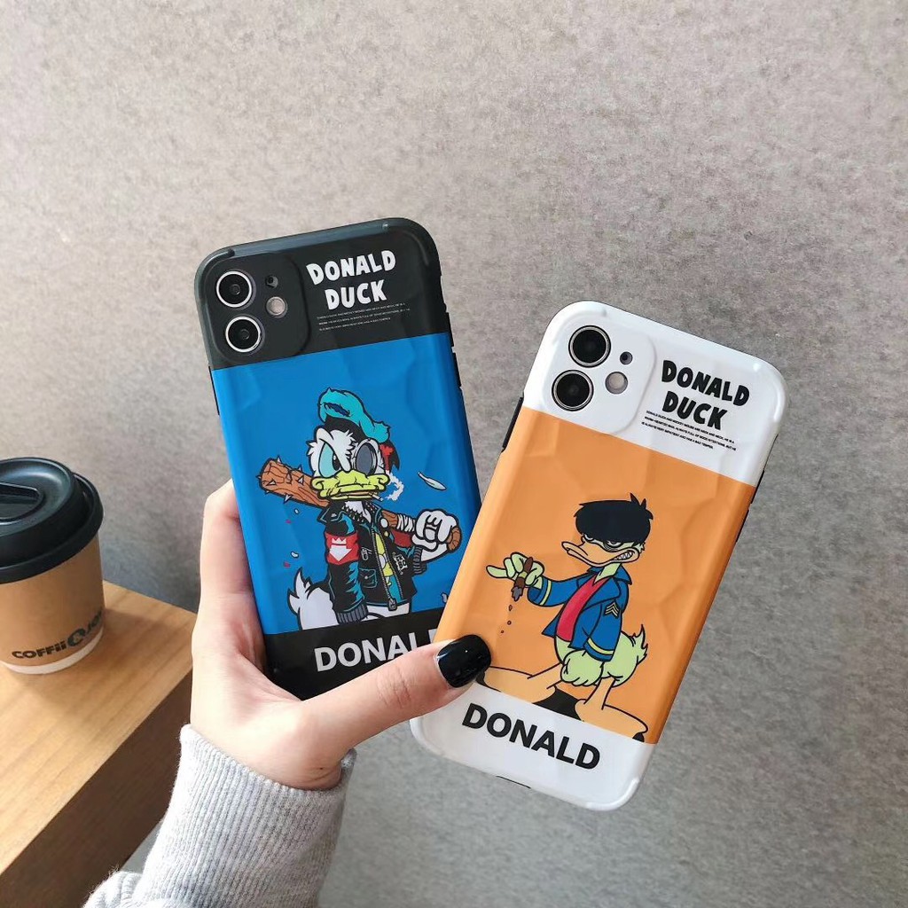 Ốp điện thoại hình vịt Donald thời trang cho iPhone 7plus 8 + X Xr Xs 11 11promax | BigBuy360 - bigbuy360.vn