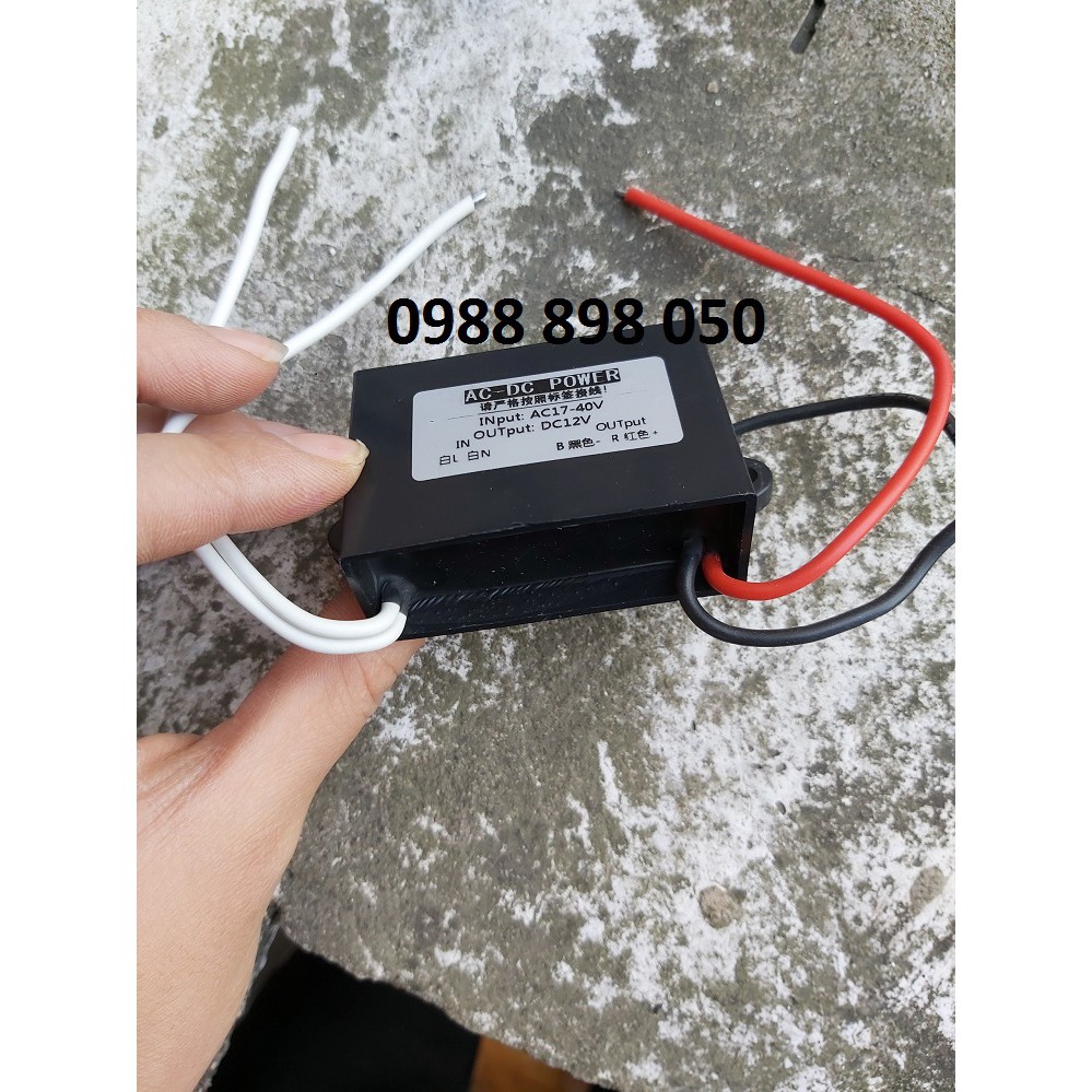 bộ hạ áp từ xoay chiều AC24v xuống 1 chiều DC12v 6a