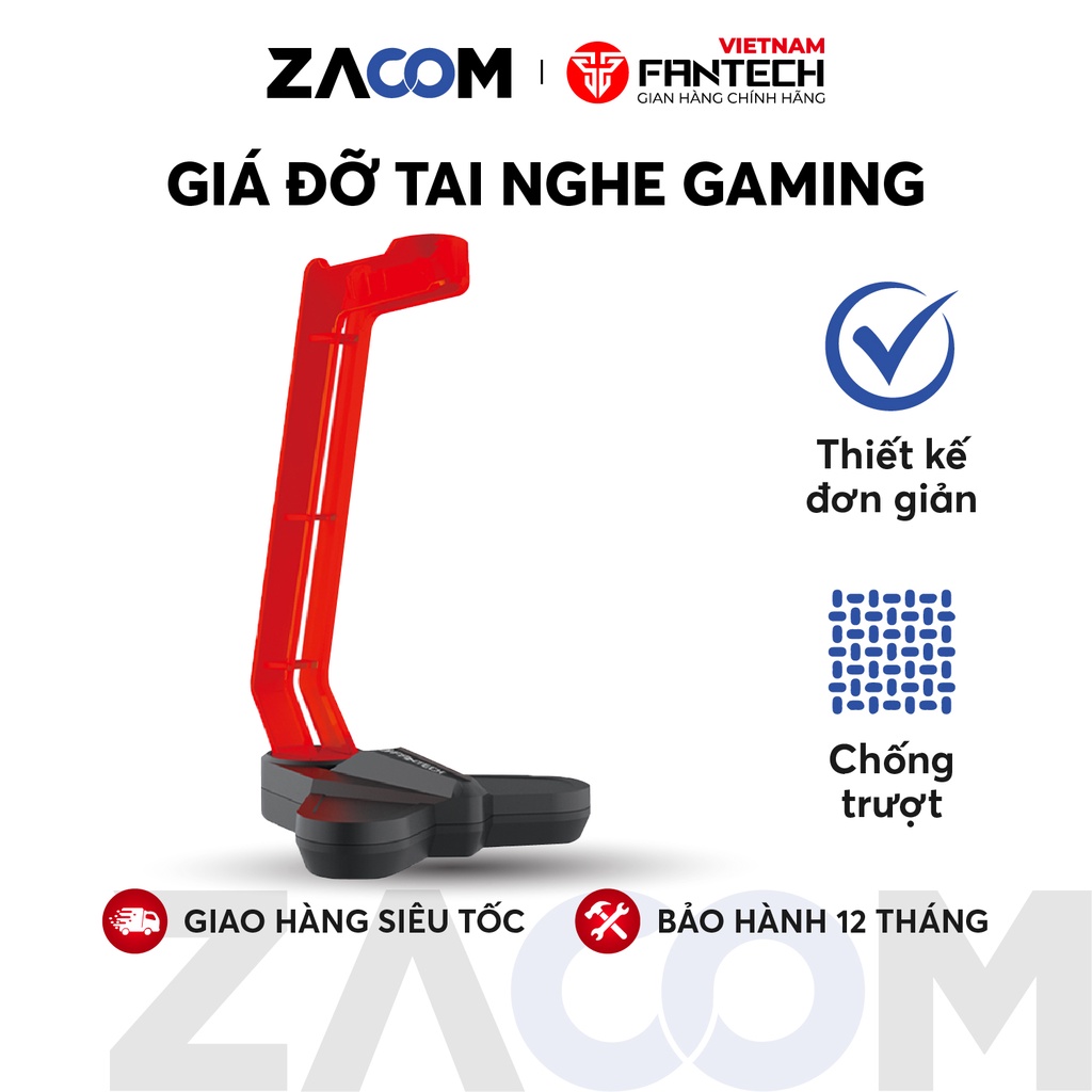 Giá đỡ tai nghe Game Thủ FANTECH AC3001 - Đế chống trượt - Thiết kế kiềng 3 chân - Hãng phân phối chính thức - Bảo hành