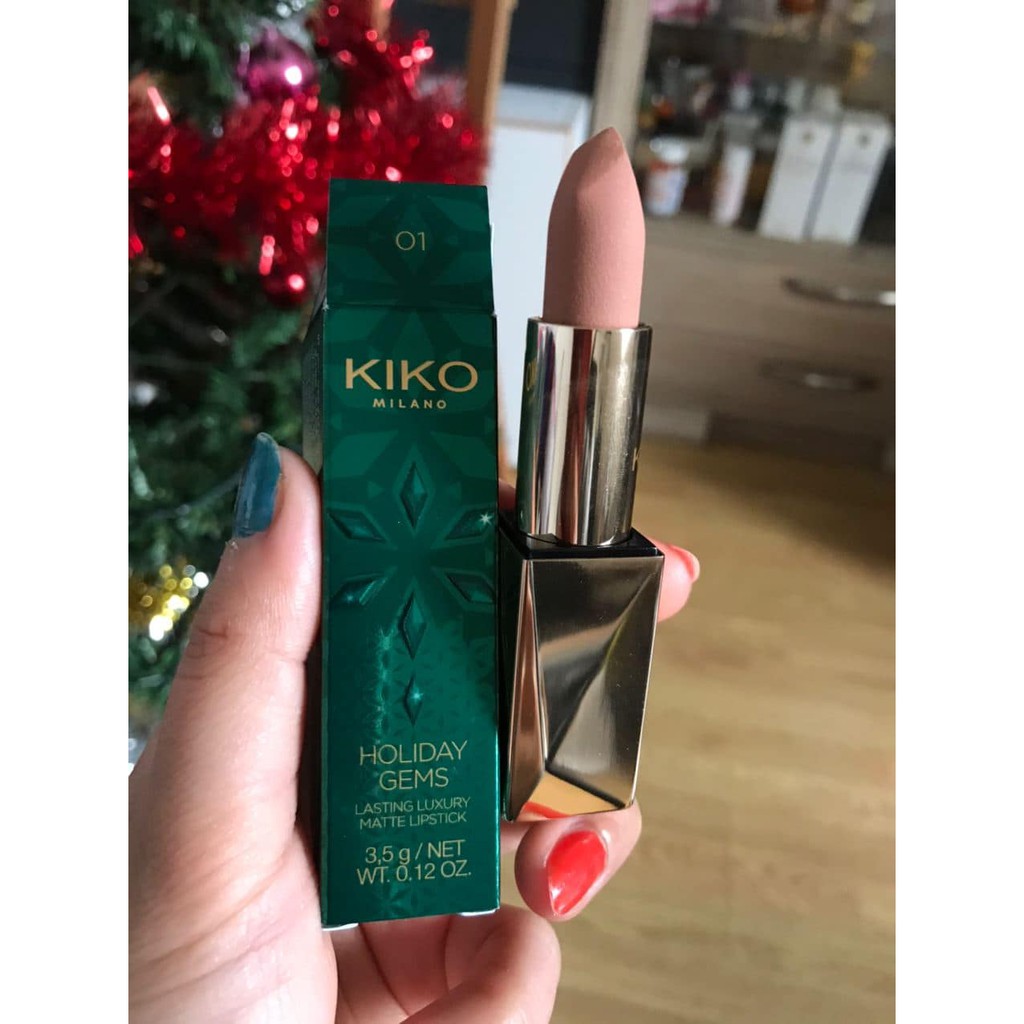 Son Lì Kiko - Holiday Gems Lasting Luxury Matte - Mềm Mịn Không Khô Môi - Kiko Milano Italy