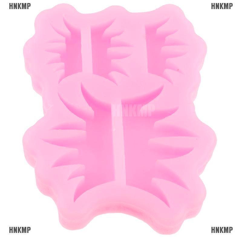 Khuôn silicone 7.2*5.7cm toạ hình cỏ trang trí bánh kem