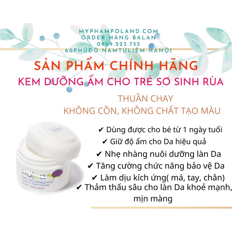 KEM DƯỠNG ẨM CHO TRẺ SƠ SINH RÙA