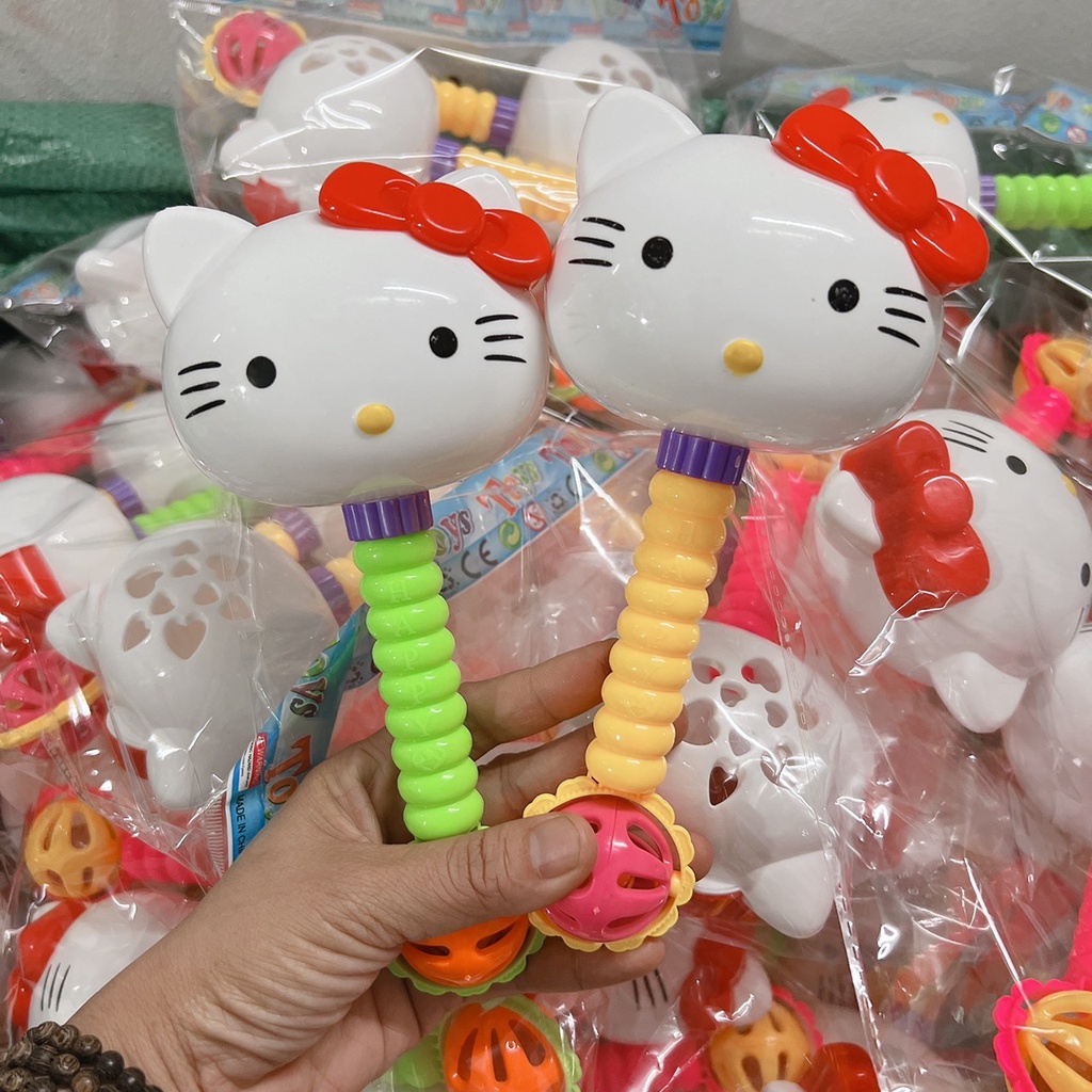 Xúc xắc cầm Tay hình mèo kiti cho bé