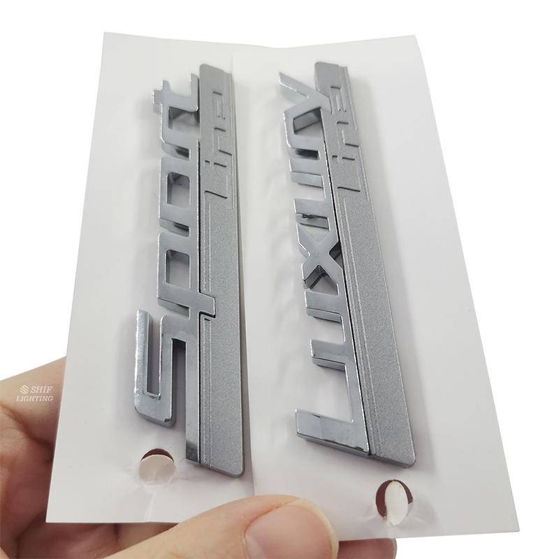 1 Miếng dán logo LUXURY LINE SPORT LINE thay thế cho xe hơi BMW