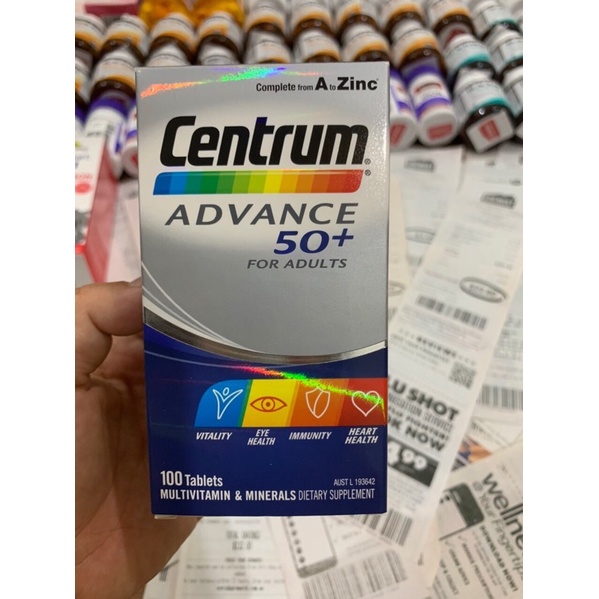 Centrum advance 50+ vitamin tổng hợp cho người trên 50 tuổi