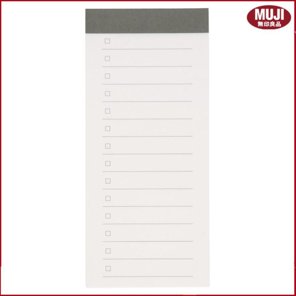 ( MUJI NHẬT BẢN ) SỔ GHI CHÚ CHECKLIST 40 TỜ