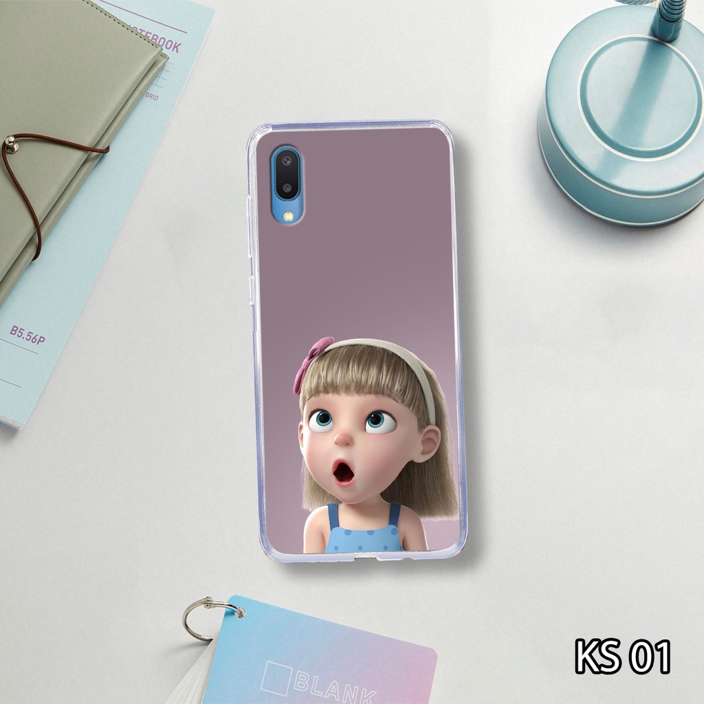 [ RẺ VÔ ĐỐI ] Ốp lưng Samsung A02 in hình cô bé ngạc nhiên và hai sừng cute,dễ thương ,đáng yêu,ngộ nghĩnh