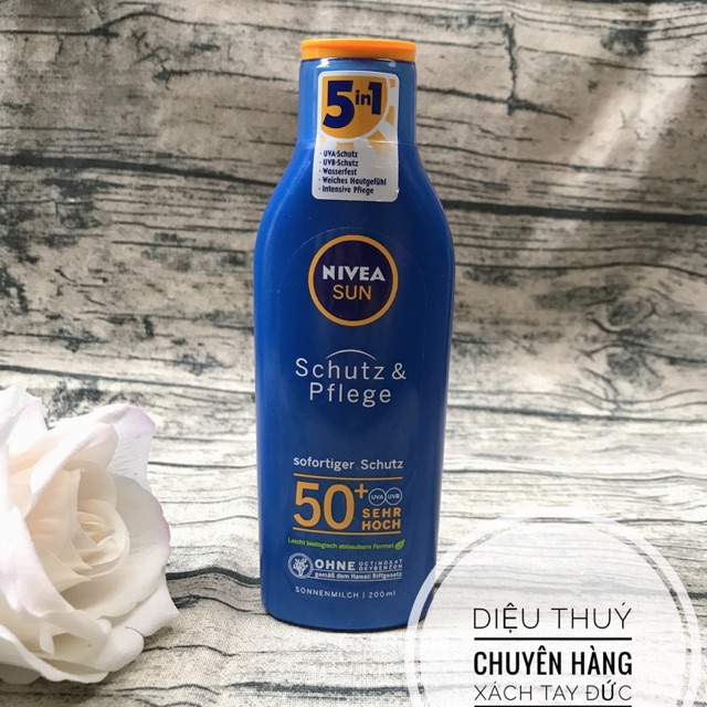 KEM CHỐNG NẮNG NIVEA SPF50+ CỦA ĐỨC 200ML