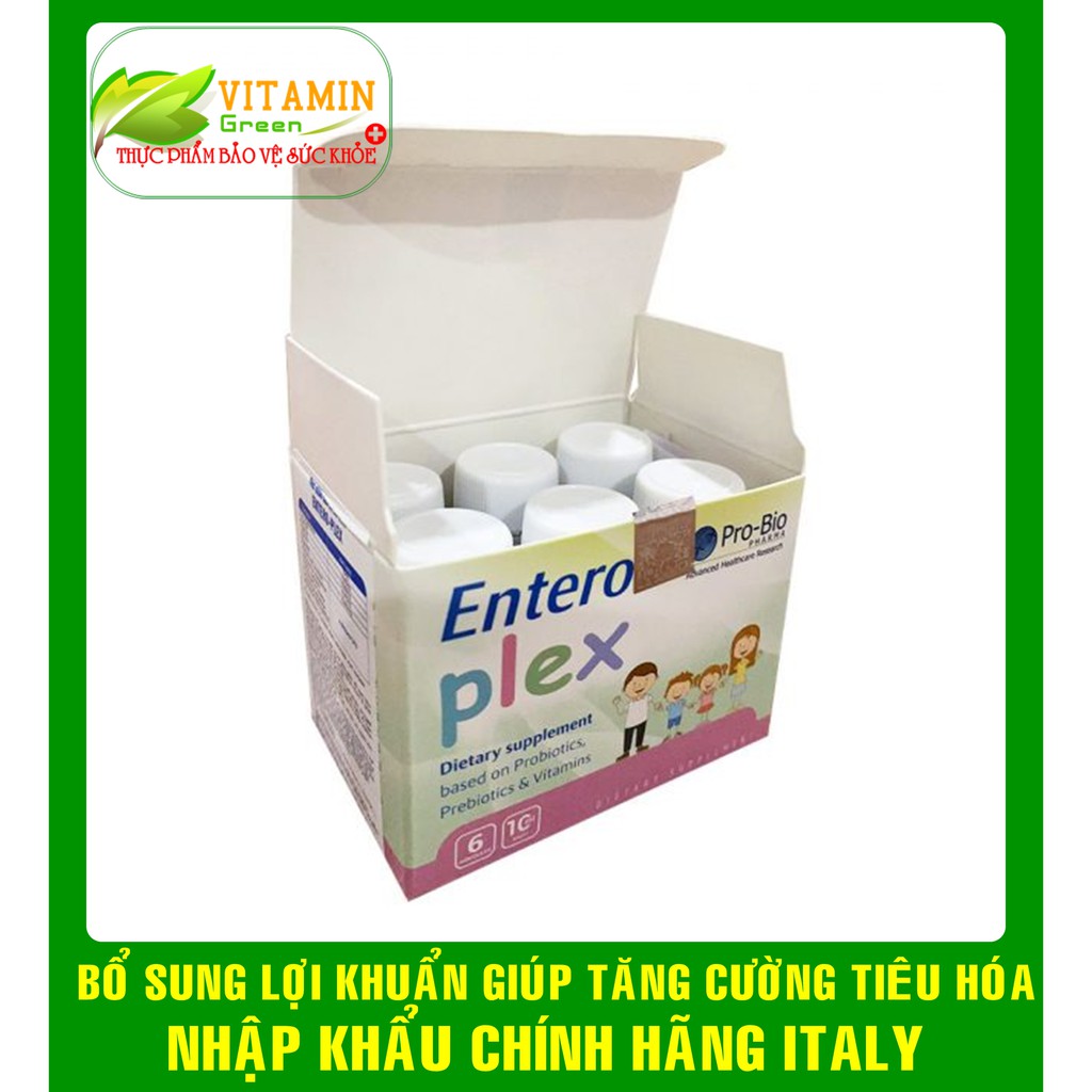 ENTERO PLEX MEN VI SINH BỔ SUNG LỢI KHUẨN  GIÚP TĂNG CƯỜNG TIÊU HÓA, HẤP THU | NHẬP KHẨU CHÍNH HÃNG ITALY