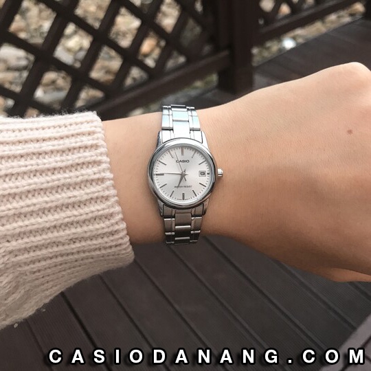 Đồng hồ nữ dây kim loại Casio chính hãng Anh Khuê LTP-V002D-7AUDF