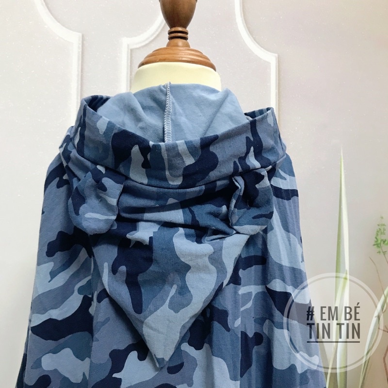 Áo choàng nắng cotton mỏng cho bé (10-14kg,14-16kg)