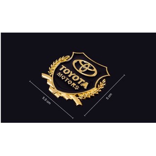 logo trang trí xe oto hình bông lúa các hãng xe ( combo 2 chiếc)