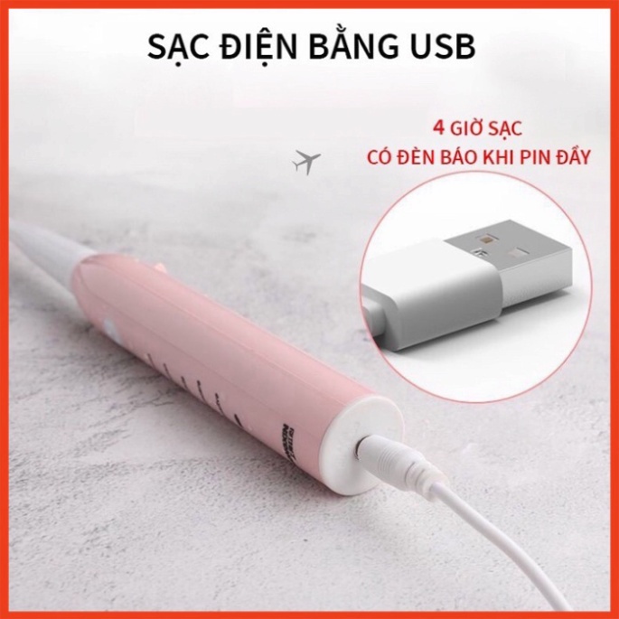 Bàn Chải Điện Đánh Răng Tự Động 5 Chế Độ, Đánh Răng, Đánh Bóng, Làm Trắng Và Chăm Sóc Răng Toàn Diện Bảo Hành 12 Tháng