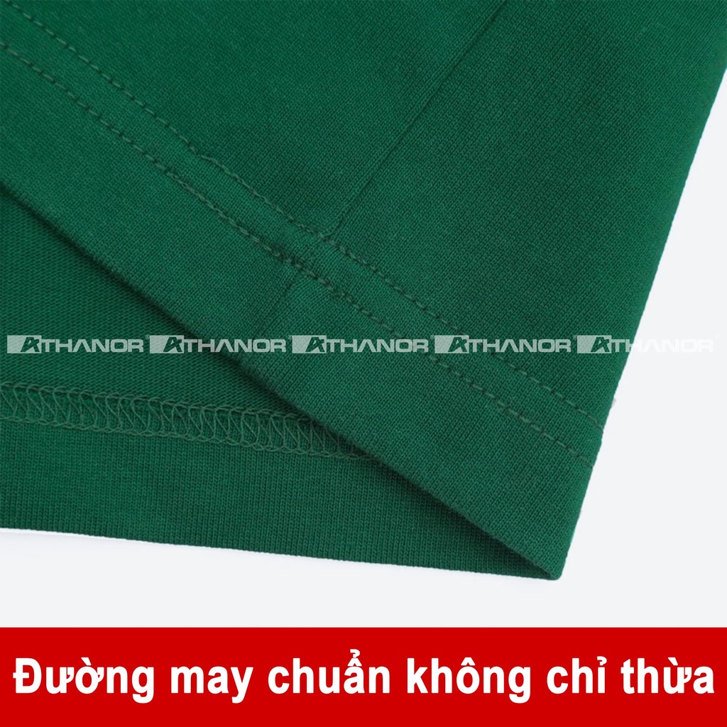 Áo thun tay lỡ ATHANOR form rộng - unisex - 100% cotton mẫu athanorclubV2 3 màu xanh lá nâu đen