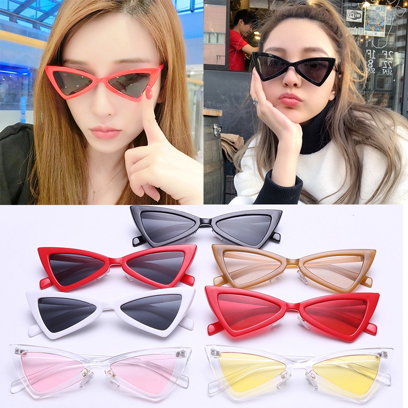 Kính mát KAIWENLOVE gọng mắt mèo tam giác phong cách Âu Mỹ cá tính thời trang cho nam và nữ