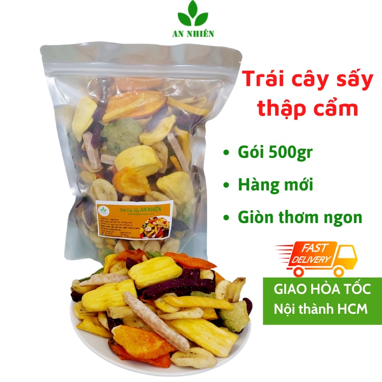 Trái cây sấy Thập cẩm hàng nguyên rau củ sấy An Nhiên