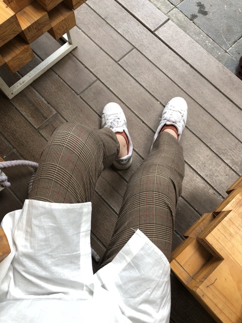 Quần baggy kẻ caro 02 (nâu, đen-trắng) | BigBuy360 - bigbuy360.vn