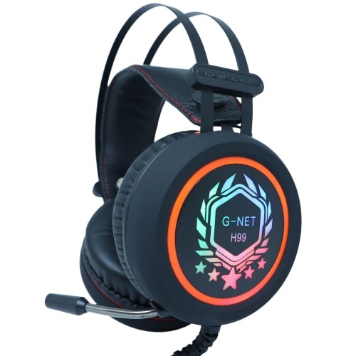 Tai nghe gaming G-Net H99 3.5 Led ( gồm 3 jack : 1jack loa , 1jack mic, USb led)