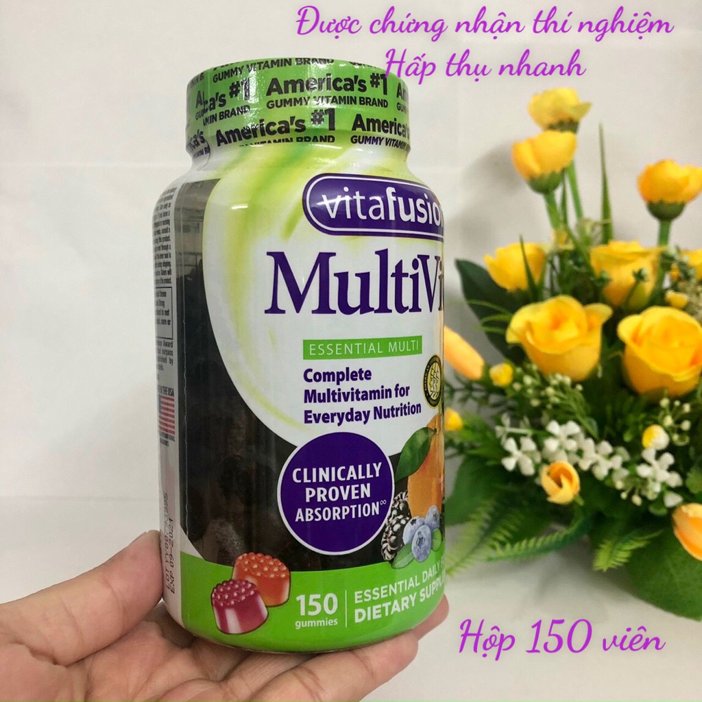 ❤ Sale Xả Kho [Date 9/2021] Kẹo dẻo Vitafusion Multivites 150 viên Mỹ (Nam/Nữ) | BigBuy360 - bigbuy360.vn