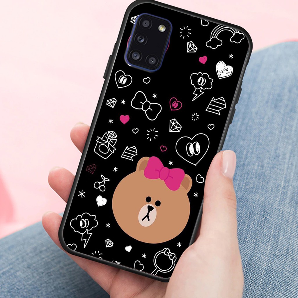 Ốp Samsung in hình Gấu Brown Cute cho máy Samsung A21S-A31-A51-A71