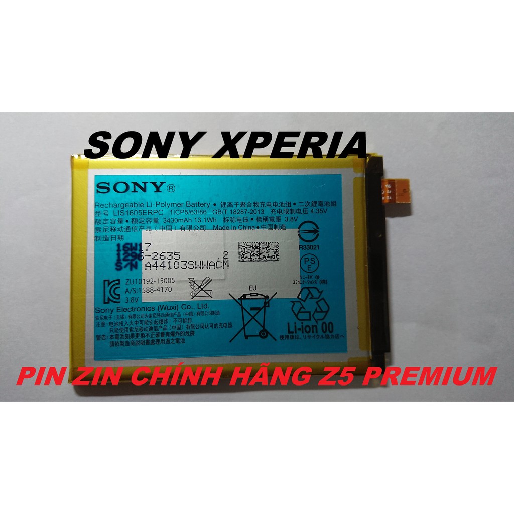 PIN ZIN NEW CHÍNH HÃNG SONY XPERIA Z5 PREMIUM-E6883