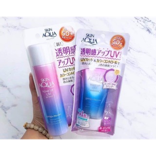 Xịt chống nắng Skin aqua tone up- kem chống nắng Skin aqua tone up dạng xịt nội địa Nhật