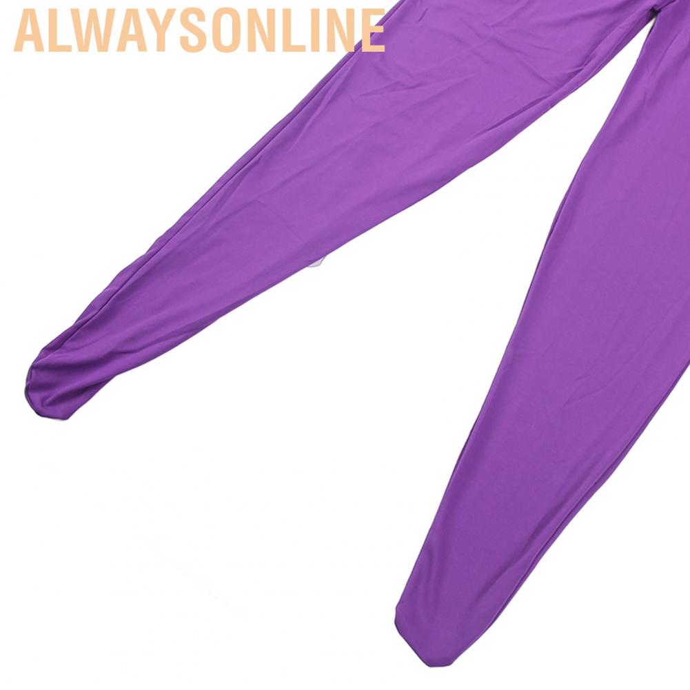 Alwaysonline Purple Screen Suit  Portable No Wrinkle Polyvinyl Chloride Fiber Breathable Photography Chromakey Bodysuit for