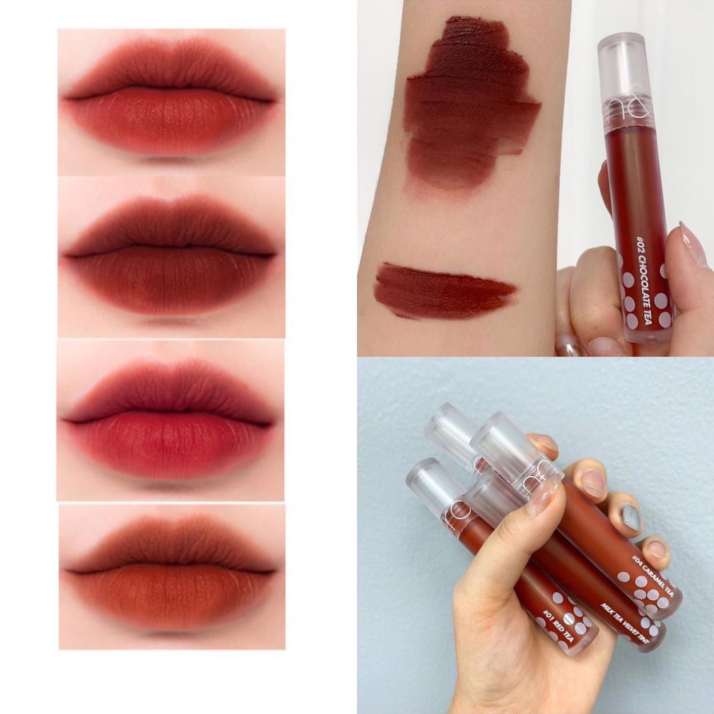 Son Kem Lì, Mịn Mượt Như Nhung Romand Milk Tea Velvet Tint 4.4g