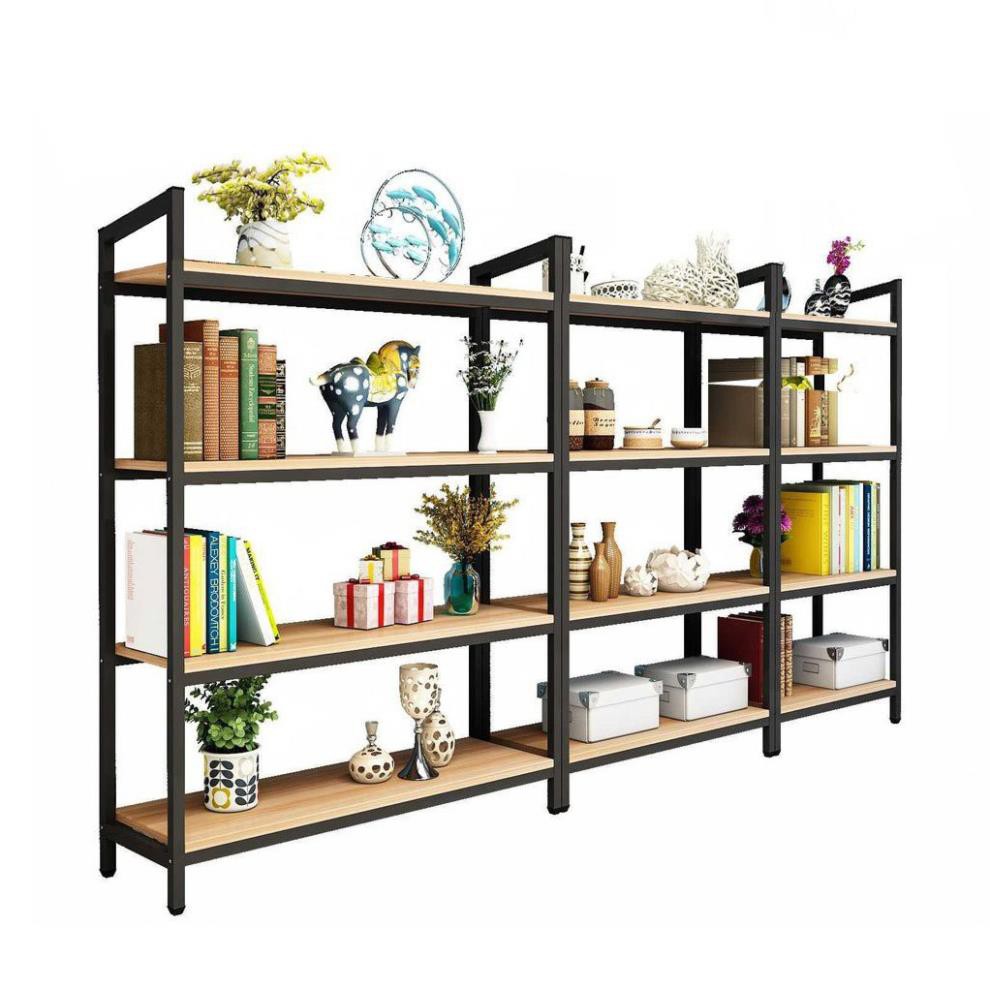 [Giá Gốc] Kệ 4 Tầng Khung Thép Không Gỉ Sàn Bằng Gỗ 2 Mặt Kích Thước 138 x 60 x 40cm Tổng Kho Giá Sỉ | BigBuy360 - bigbuy360.vn