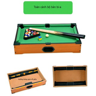 Bàn bida bi-a gỗ loại để bàn kích thước 51,5 x 31 x 9,5cm