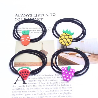 Cột tóc trái cây style Hàn Quốc