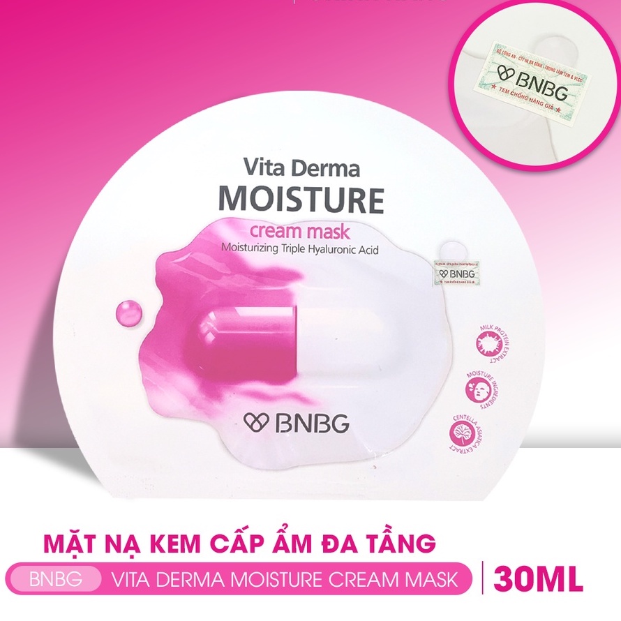 Mặt Nạ Miếng Dưỡng Ẩm, Dưỡng Trắng, Giảm Mụn, Phục Hồi Da Hàn Quốc BNBG Mask 30ml | BigBuy360 - bigbuy360.vn